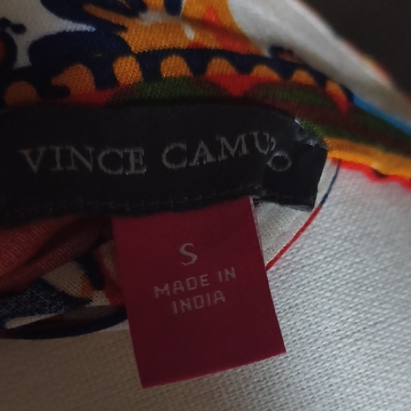 Vince Camuto White and Red Paisley Maxi Dress - Picture 2 of 4